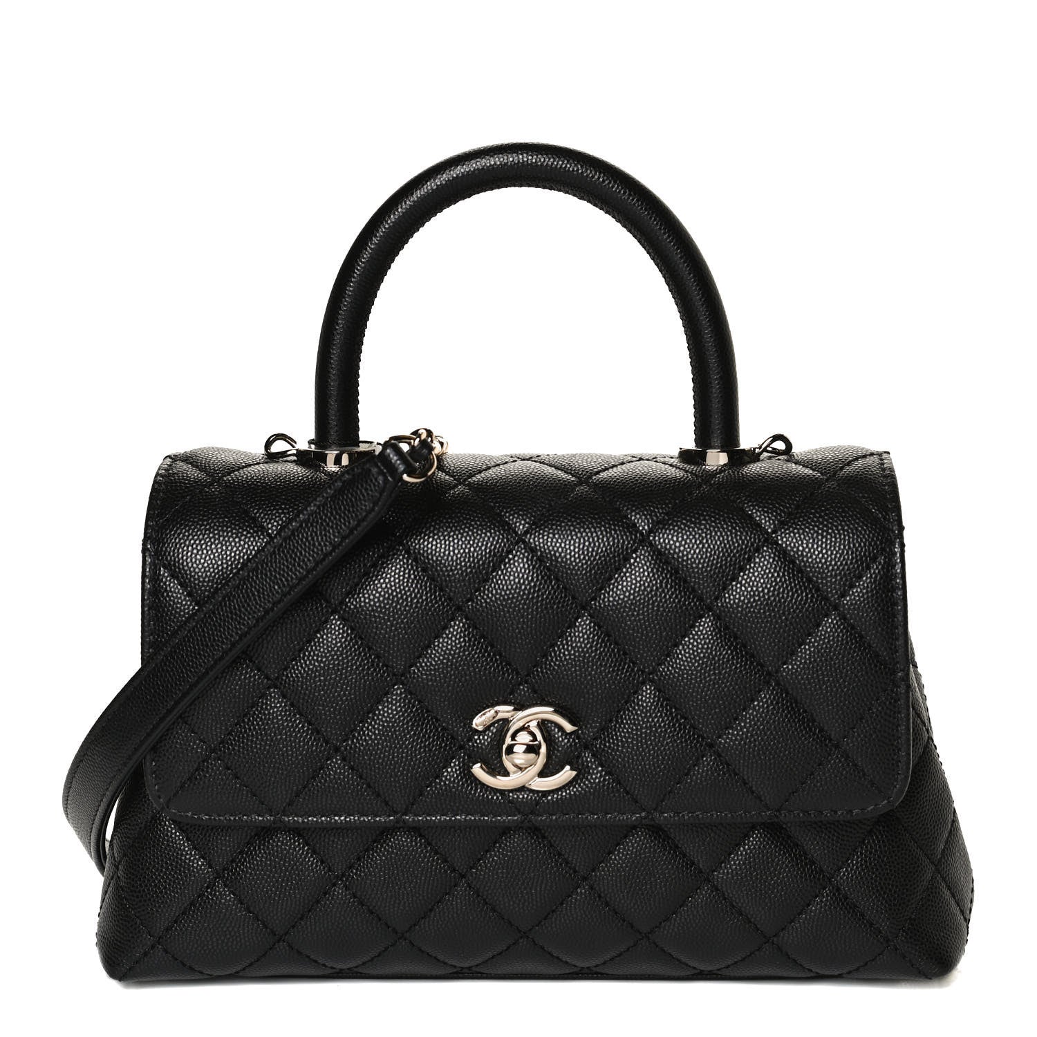 Chanel Caviar Quilted Mini Coco Handle Flap Black 1 of 9