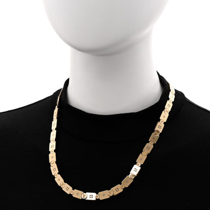Louis Vuitton 18K Yellow Gold Les Gastons Vuitton Gourmette Necklace 2 of 5