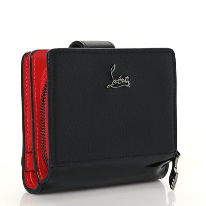 Christian Louboutin Calfskin Patent Mini Paloma Wallet Black 3 of 7