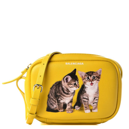 Balenciaga Calfskin XS Everyday Kittens Camera Bag Jaune 1 of 9