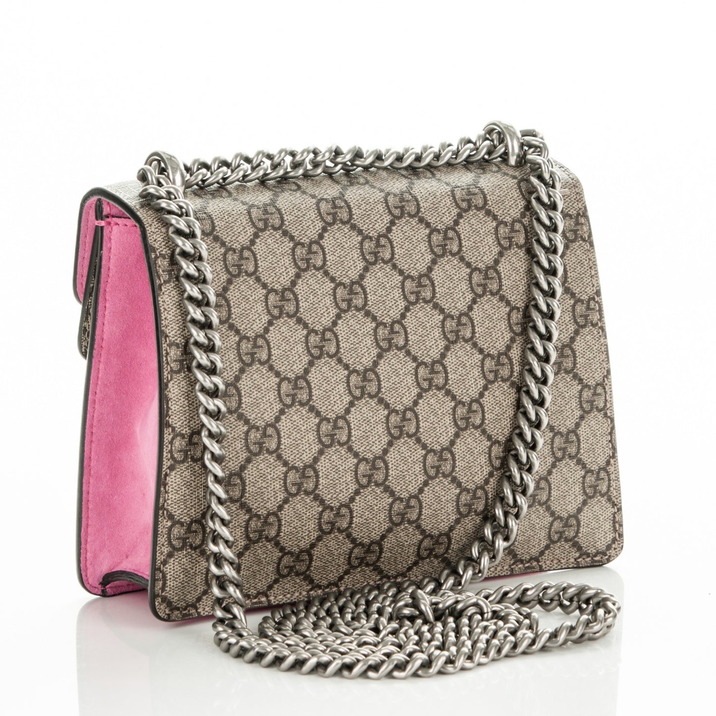 GG Supreme Monogram Mini Dionysus Shoulder Bag Pink