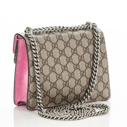 Gucci GG Supreme Monogram Mini Dionysus Shoulder Bag Pink 3 of 7