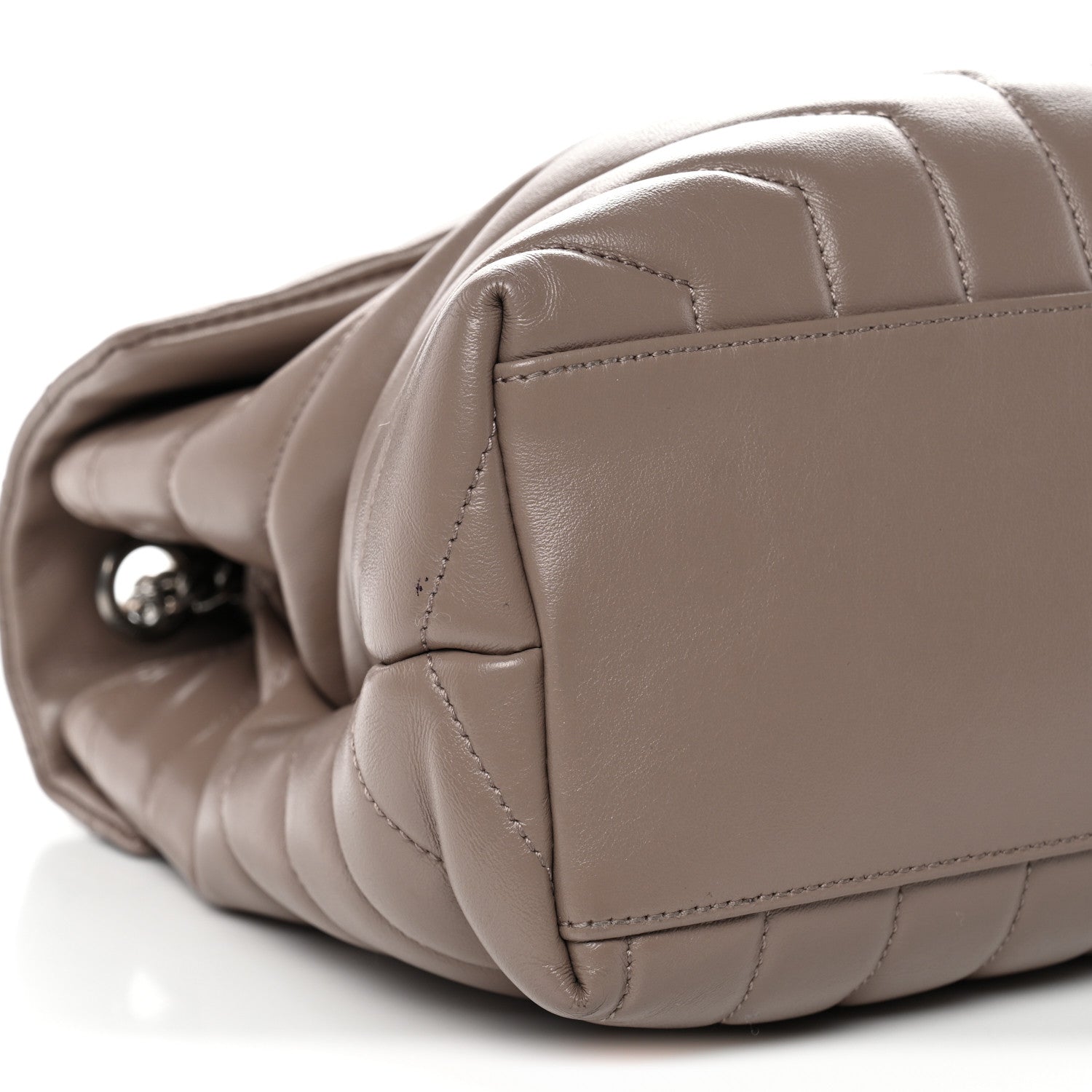 Saint Laurent Calfskin Y Quilted Monogram Medium Loulou Chain Satchel Mink 9 of 12