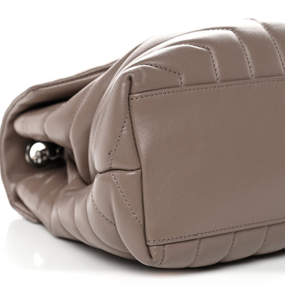 Saint Laurent Calfskin Y Quilted Monogram Medium Loulou Chain Satchel Mink 9 of 12
