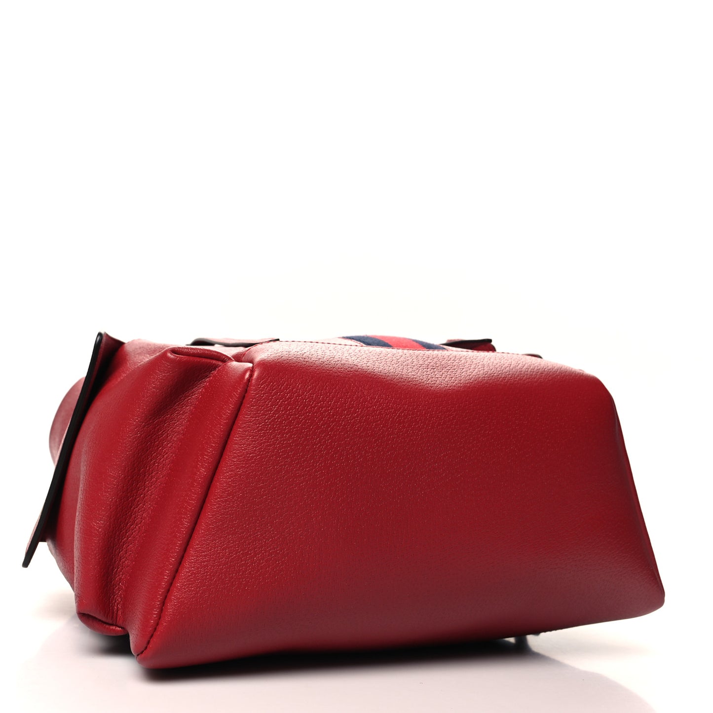 Grained Calfskin Medium Ophidia Double Buckle Backpack Red