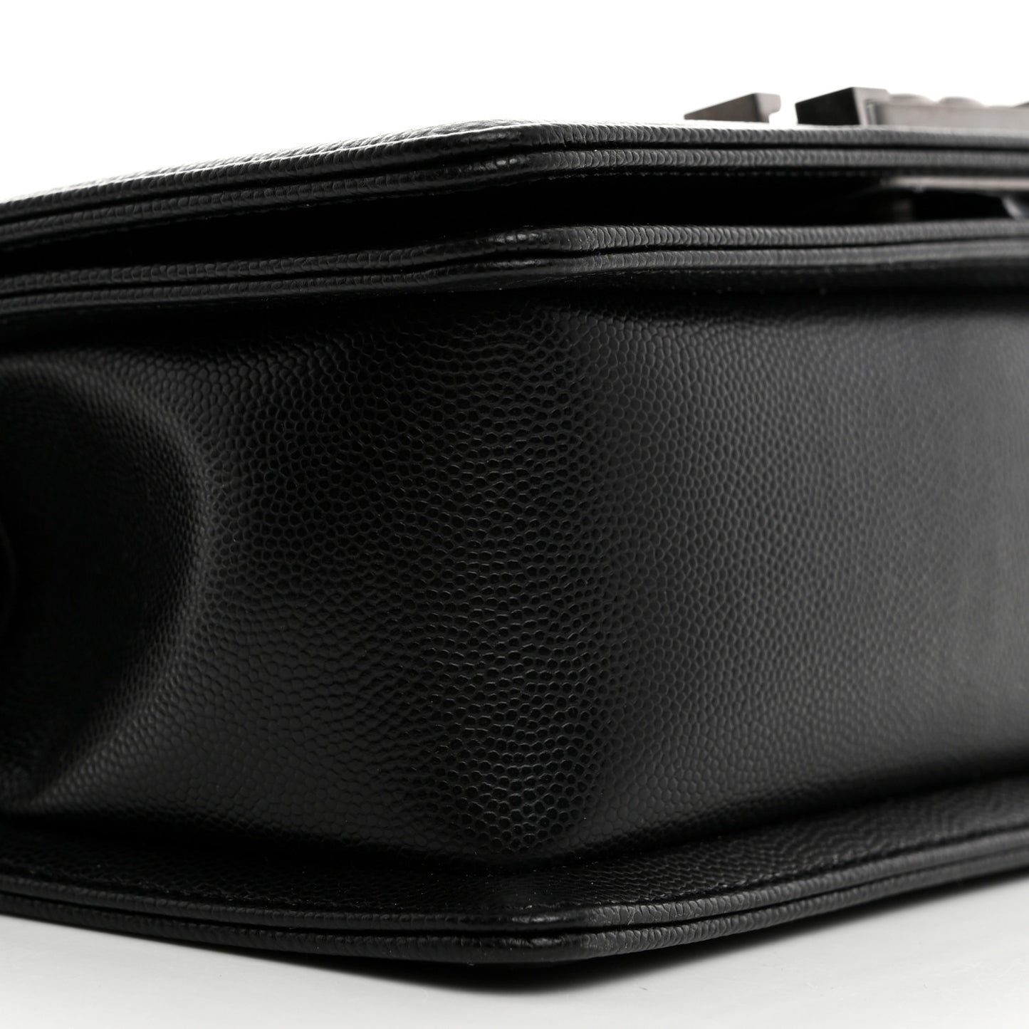 Caviar Quilted Small Boy Flap Black
