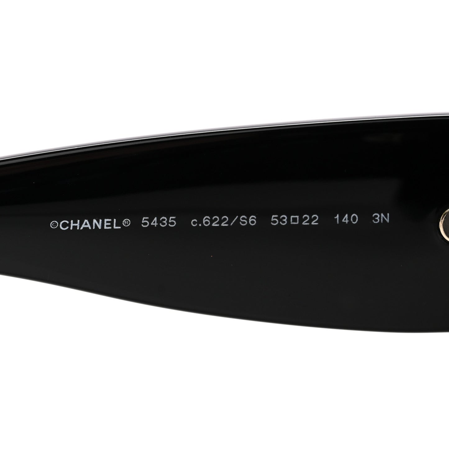 Acetate Rectangle Sunglasses 5435 Black