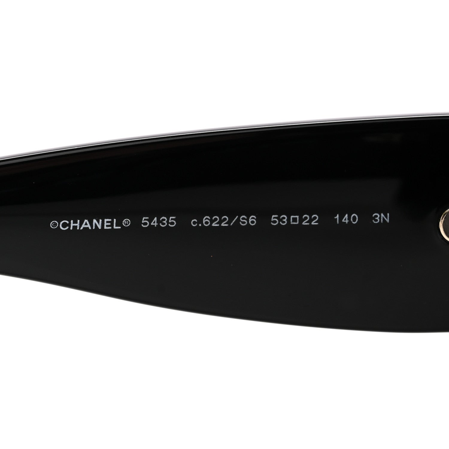 Chanel Acetate Rectangle Sunglasses 5435 Black 5 of 7
