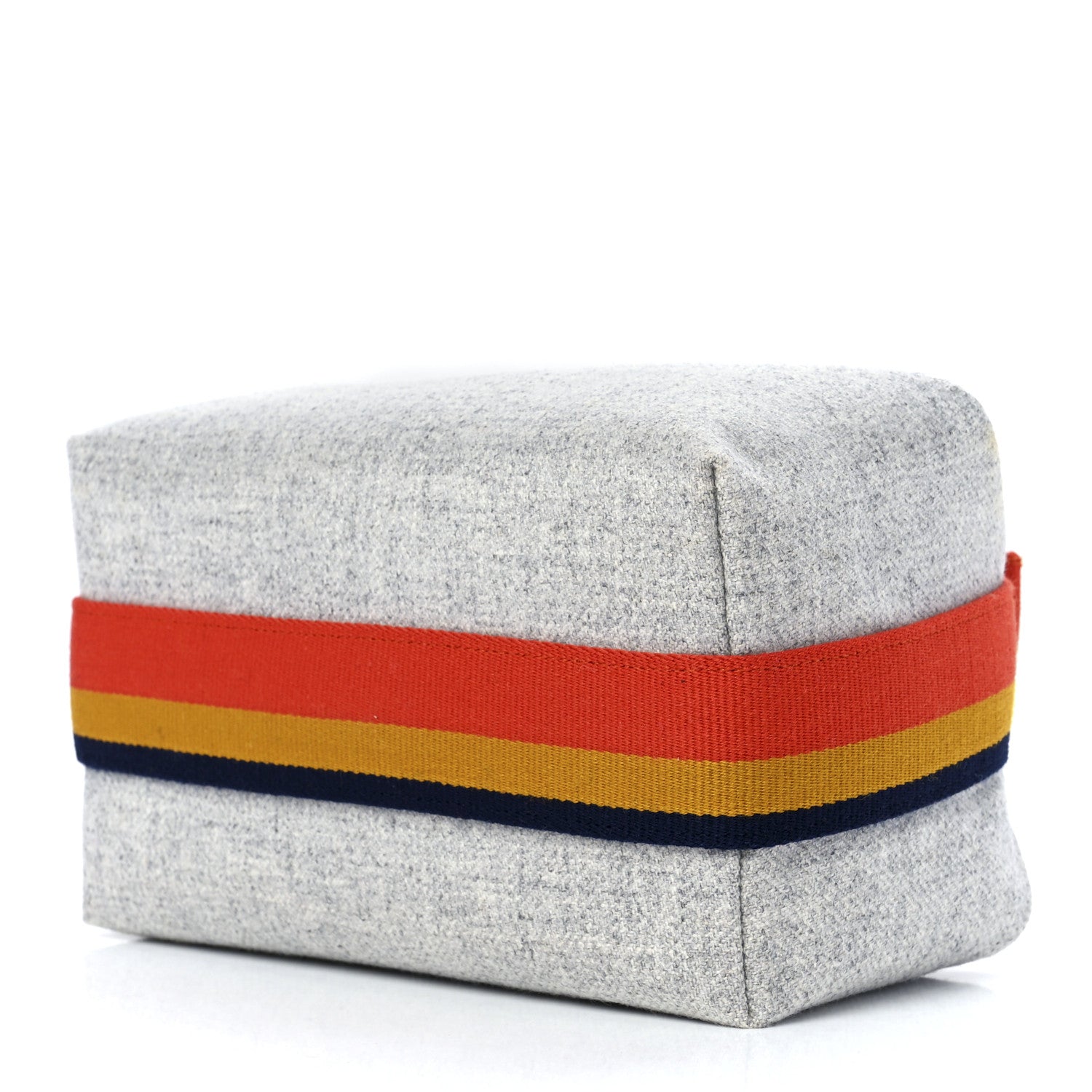 Hermes Canvas Small Bride-A-Brac Pouch Gris Flanelle 7 of 9