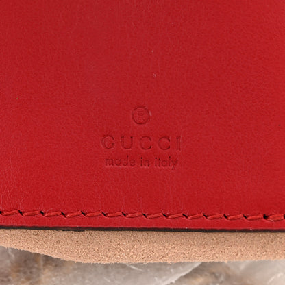 Gucci Calfskin Matelasse Mini GG Marmont 2.0 Bucket Bag Hibiscus Red 6 of 10