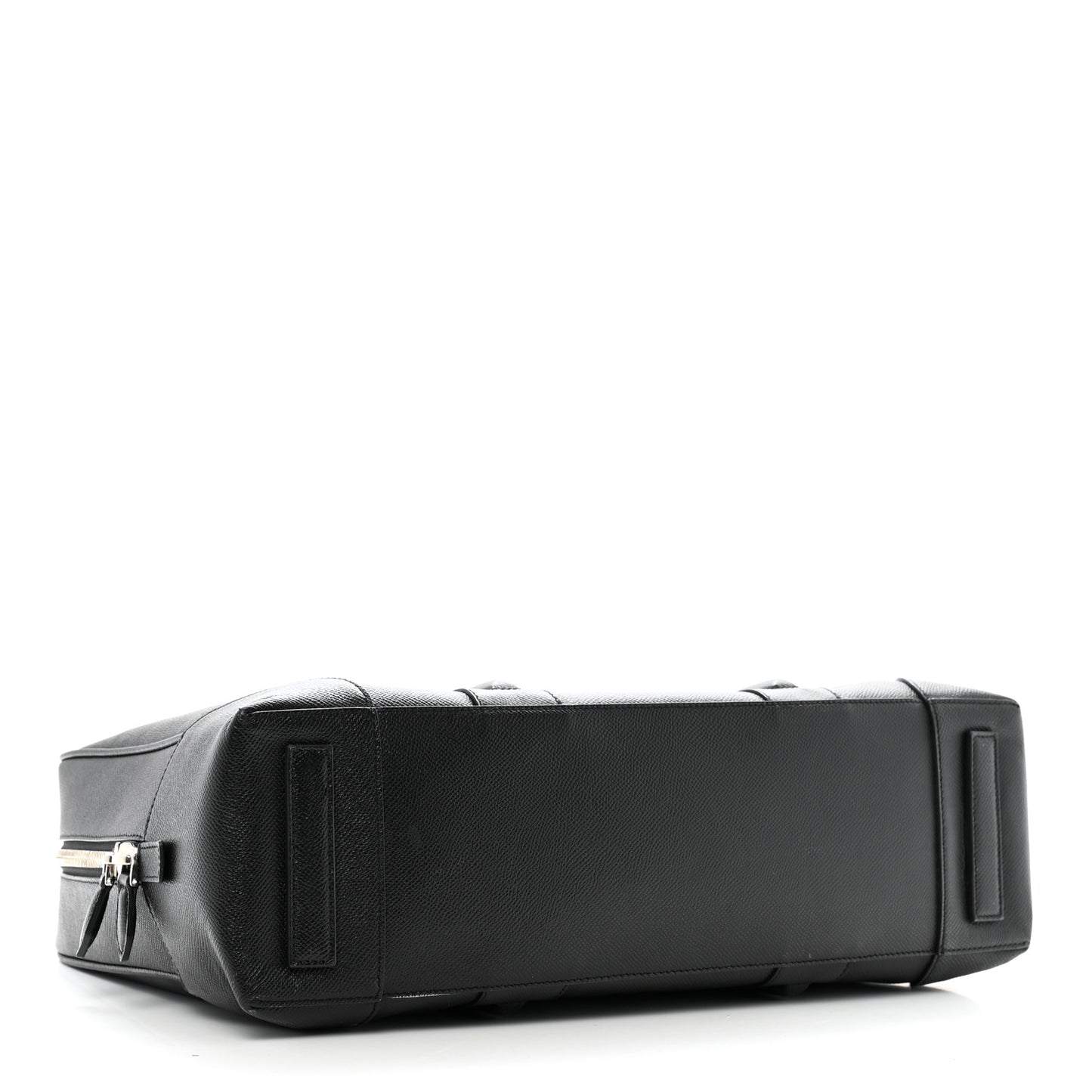 Grained Calfskin Briefcase Black