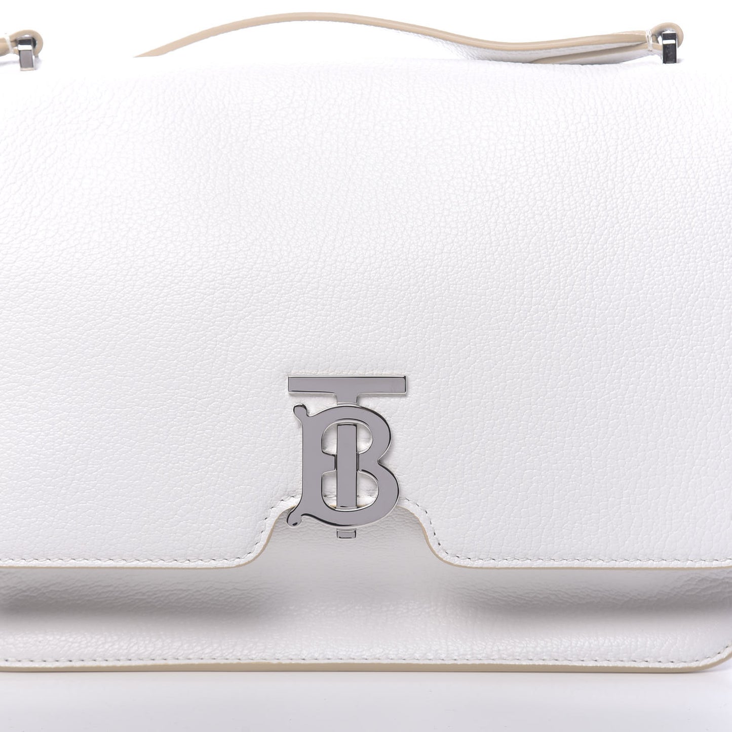 Goatskin Medium Alice Bag Optic White