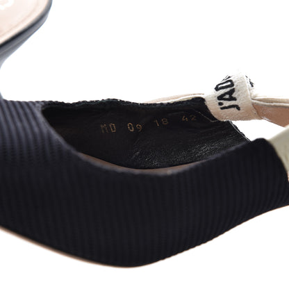 Christian Dior Technical Canvas Ribbon J Adior Slingback 65mm Pumps 42 Black 15 of 15