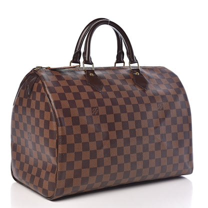 Louis Vuitton Damier Ebene Speedy 35 3 of 10