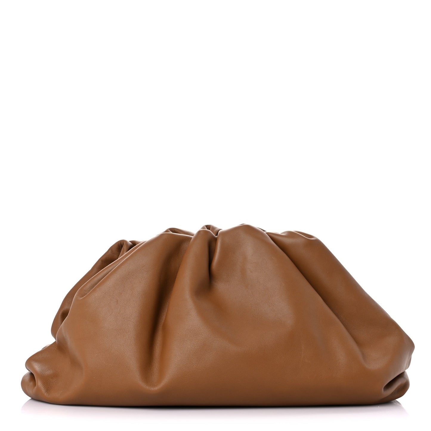 Smooth Butter Calf The Pouch Oversized Clutch Cammello
