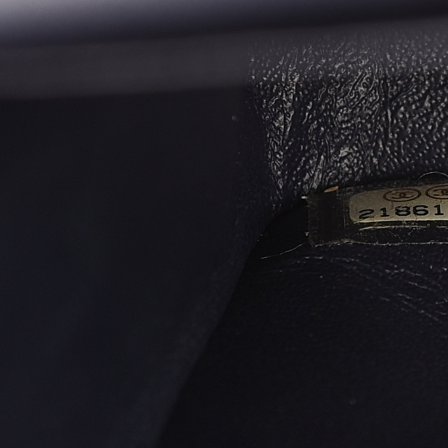 Caviar Quilted Jumbo Double Flap Navy Blue