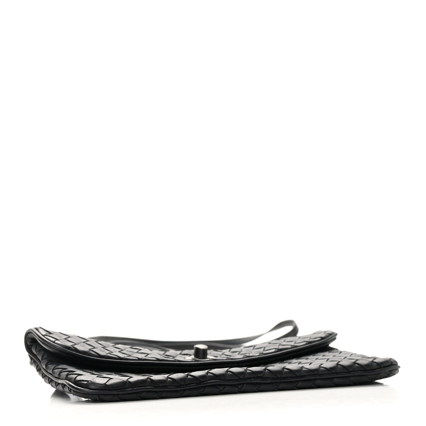Nappa Intrecciato Mini Turn-Lock Crossbody Black
