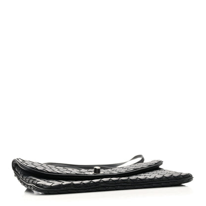 Bottega Veneta Nappa Intrecciato Mini Turn-Lock Crossbody Black 4 of 10