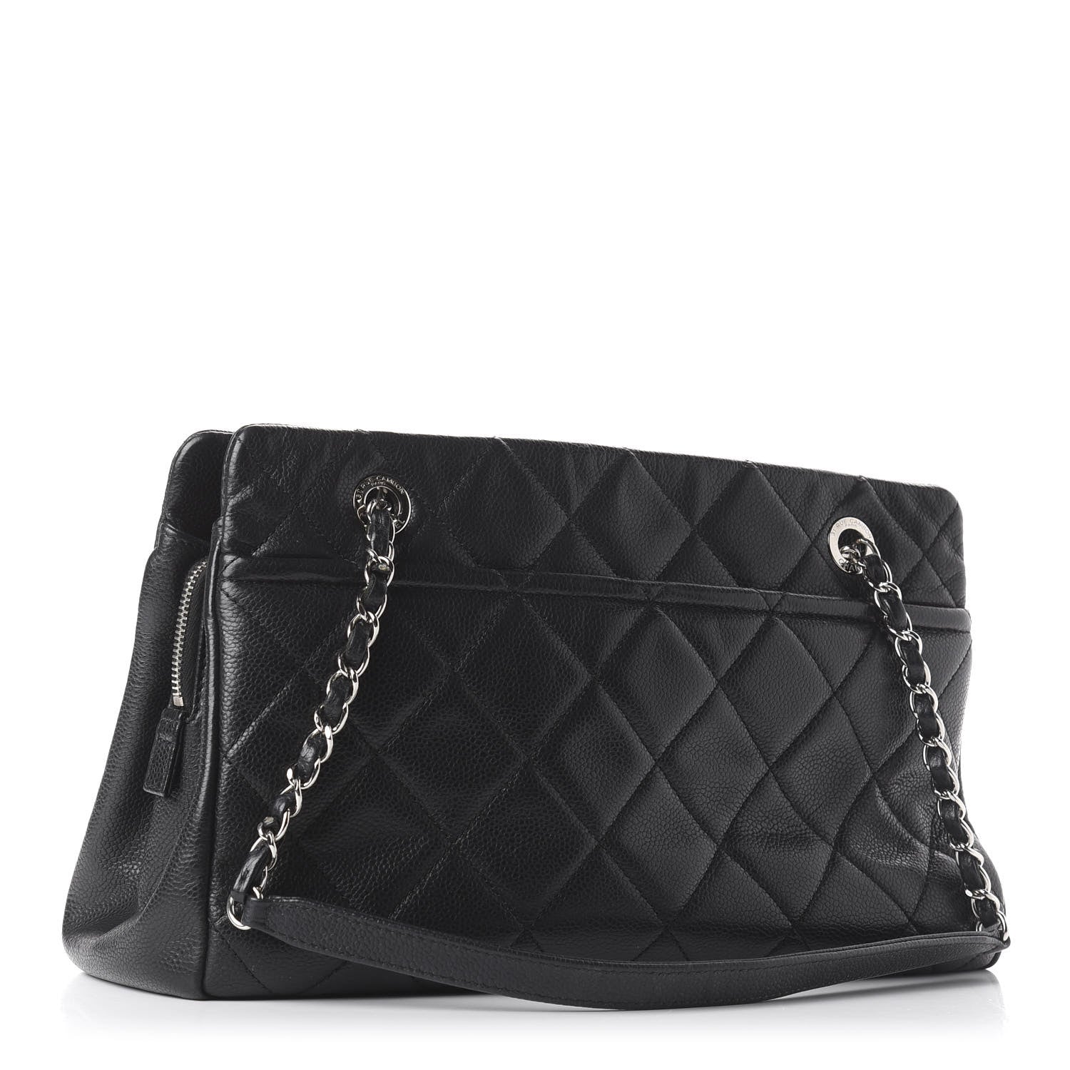 Chanel Caviar Quilted Timeless CC Soft Tote Black 3 of 10