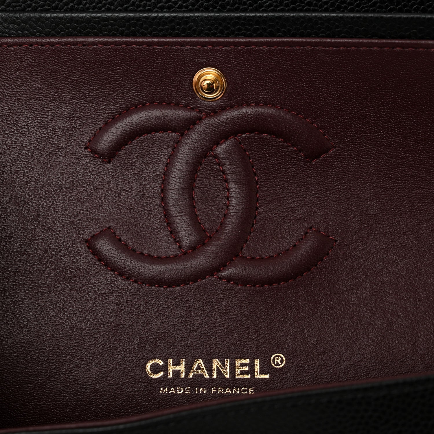 Chanel Caviar Quilted Medium Double Flap Black 7 of 11