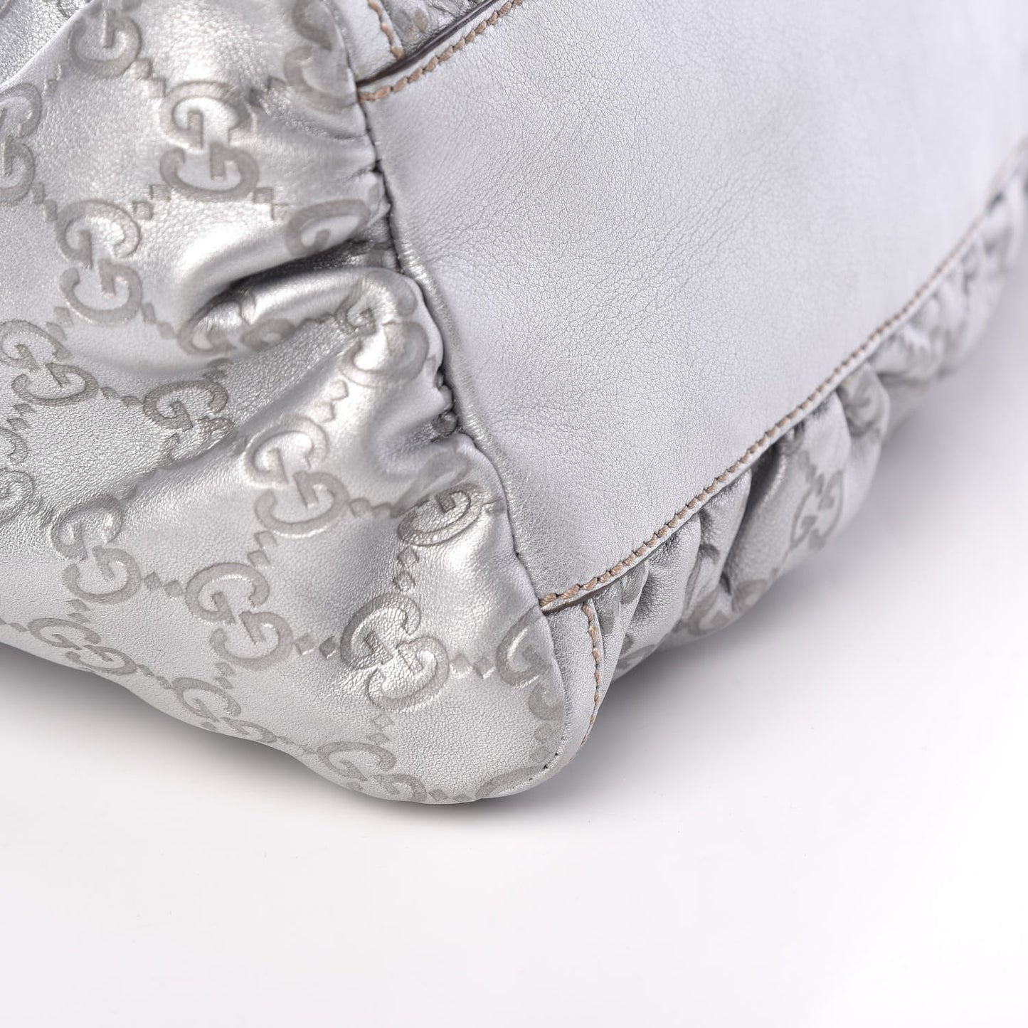 Guccissima Medium D Gold Hobo Silver