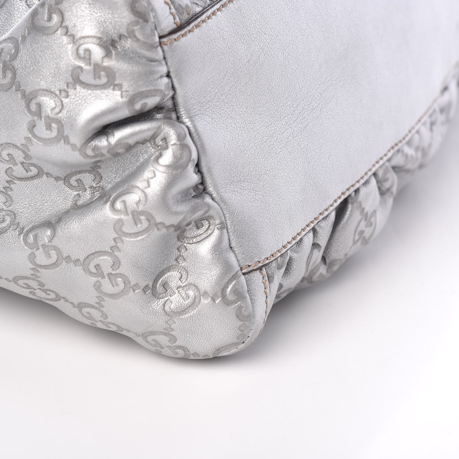 Gucci Guccissima Medium D Gold Hobo Silver 12 of 20