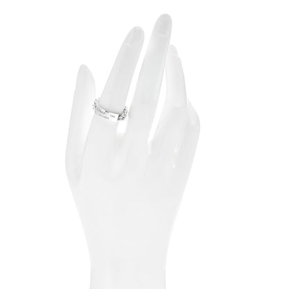 Christian Dior 18K White Gold Gourmette Ring 53 6.5 2 of 4