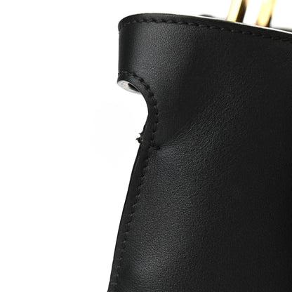 Fendi Vitello Seta Century Large Peekaboo X-Lite Black Fragola 8 of 11