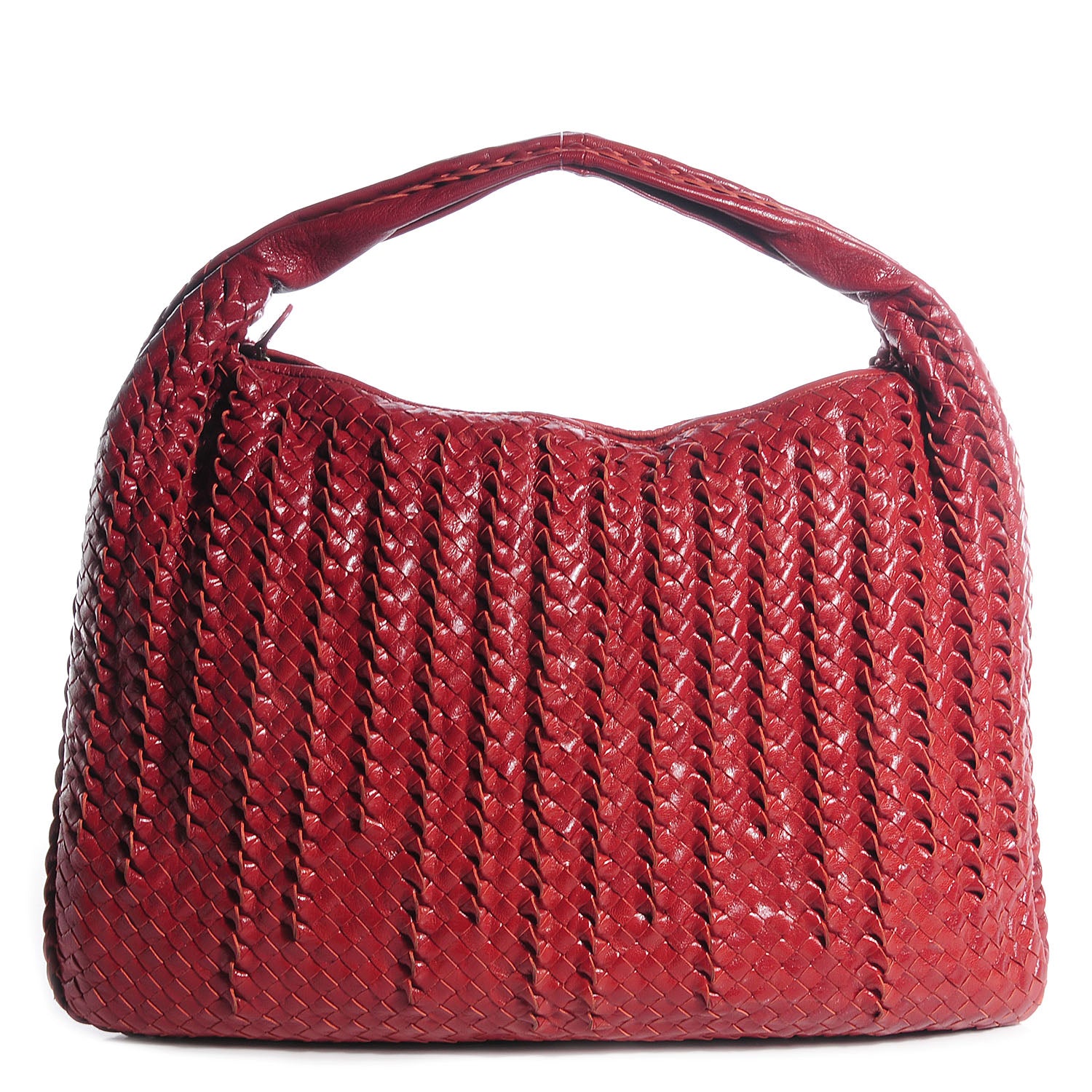 Bottega Veneta Intrecciato Shiny Goatskin Tornabuoni Maxi Veneta Uluru 1 of 8