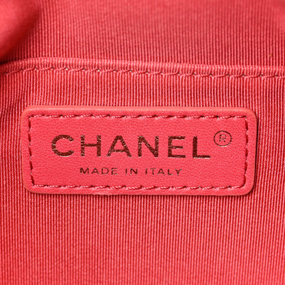 Chanel Crumpled Glazed Lambskin Quilted Waist Bag Fanny Pack Pink 5 of 9