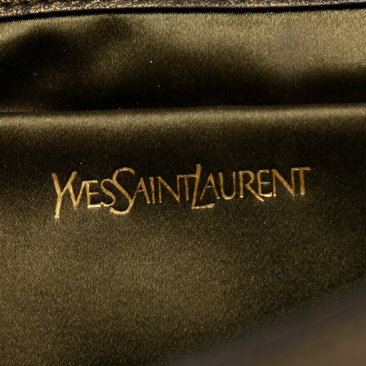 Distressed Metallic Calfskin Monogram Large Belle De Jour Clutch Gold