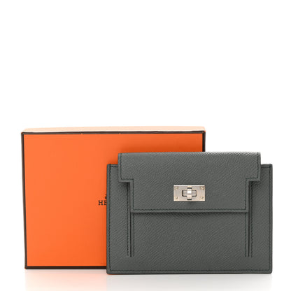 Hermes Epsom Kelly Pocket Compact Wallet Vert Amande 10 of 10
