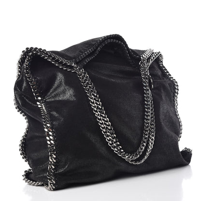 Stella McCartney Shaggy Deer Big Falabella Tote Black 4 of 11