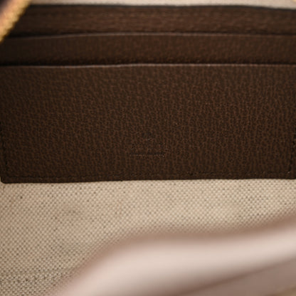 Gucci GG Supreme Monogram Textured Dollar Calfskin Web Mini Ophidia Top Handle Bowler Bag Beige Ebony New Acero 6 of 11