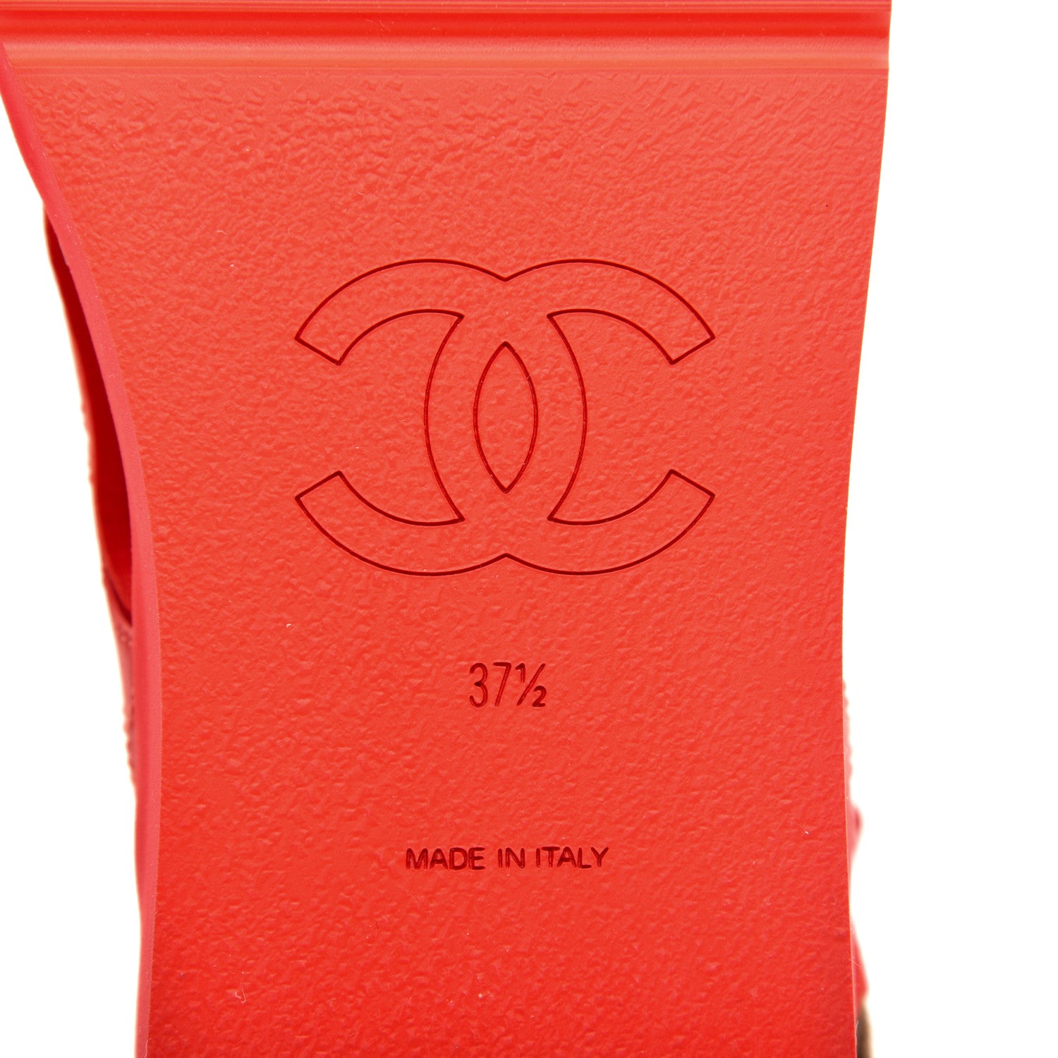 Chanel Goatskin Fabric Gladiator Sandals 37.5 Dark Red Light Pink 6 of 9