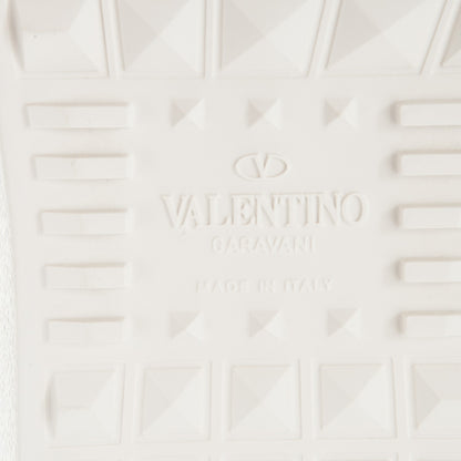 Valentino Garavani Calfskin Rockstud Untitled Open Sneakers 36 White 6 of 7