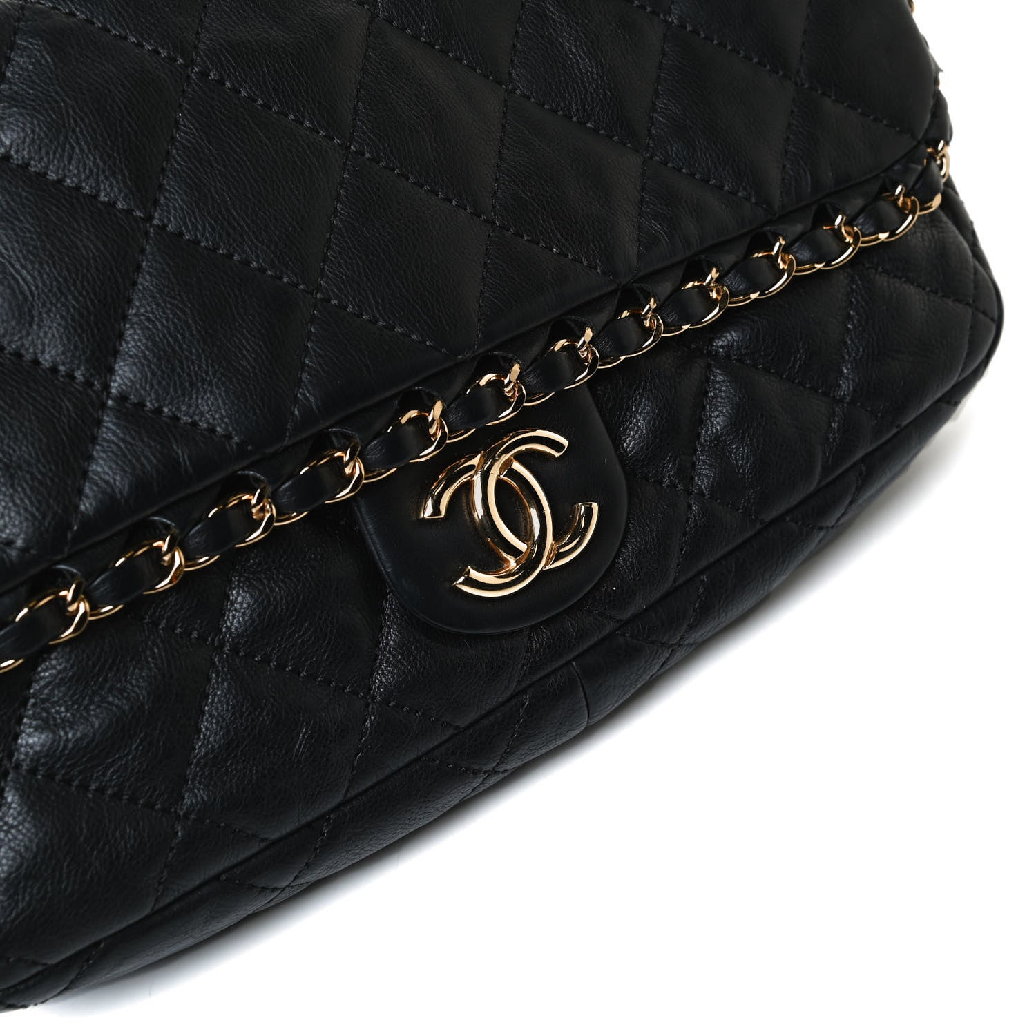 Chanel Calfskin Quilted Medium Chain Me Flap Black 15 of 16