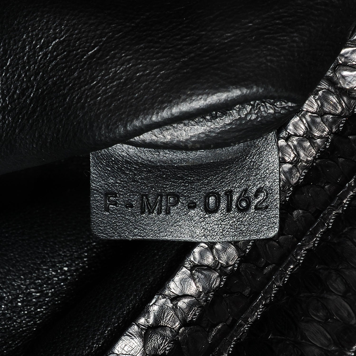 Celine Python and Suede Small Trapeze Black 5 of 8