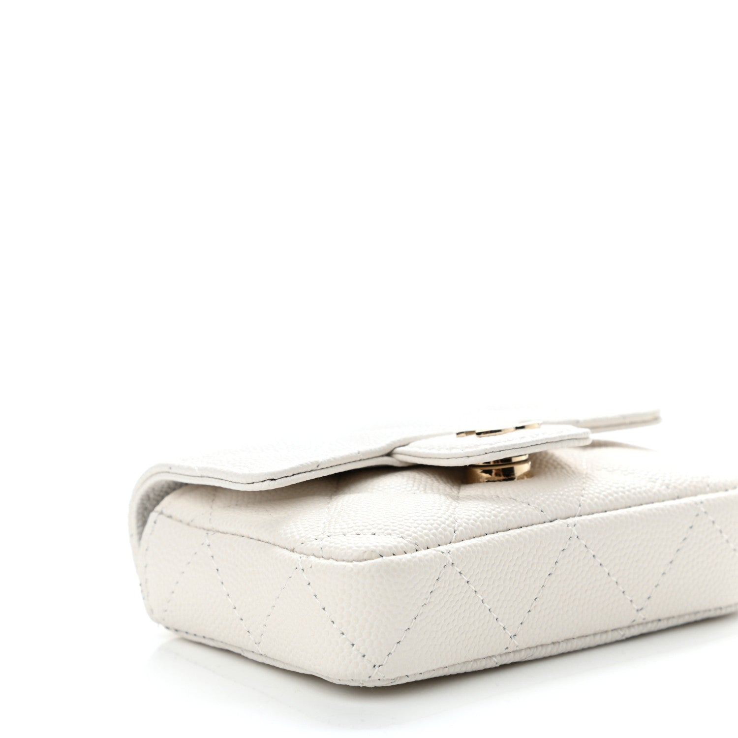 Chanel Caviar Quilted Belt Bag White 10 of 12