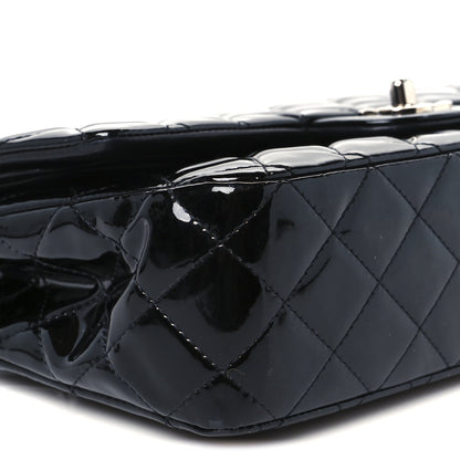 Chanel Patent Quilted Medium Double Flap Black 10 of 12