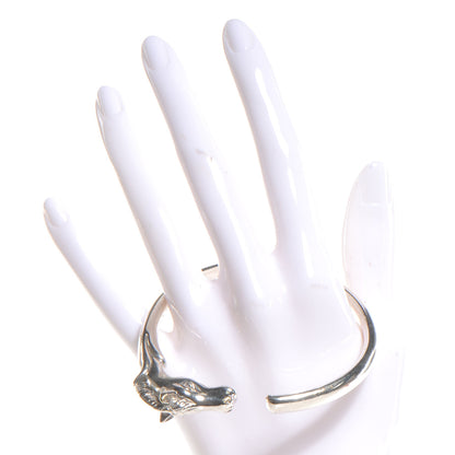 Hermes Horse Head Bangle Silver 2 of 5