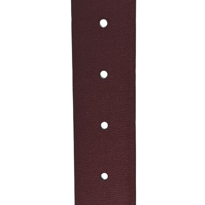 Chanel Calfskin CC Reversible Belt 95 38 Black Burgundy 4 of 5
