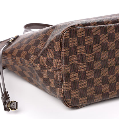 Louis Vuitton Damier Ebene Neo Neverfull MM Rose Ballerine 9 of 11
