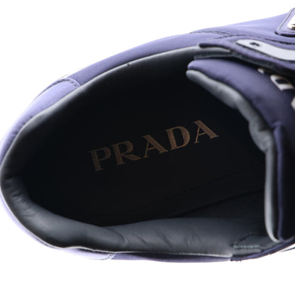 Prada Re-Nylon Spazzolato Metal Triangle Logo Mens Prax 01 Sneakers 9.5 Navy 9 of 10