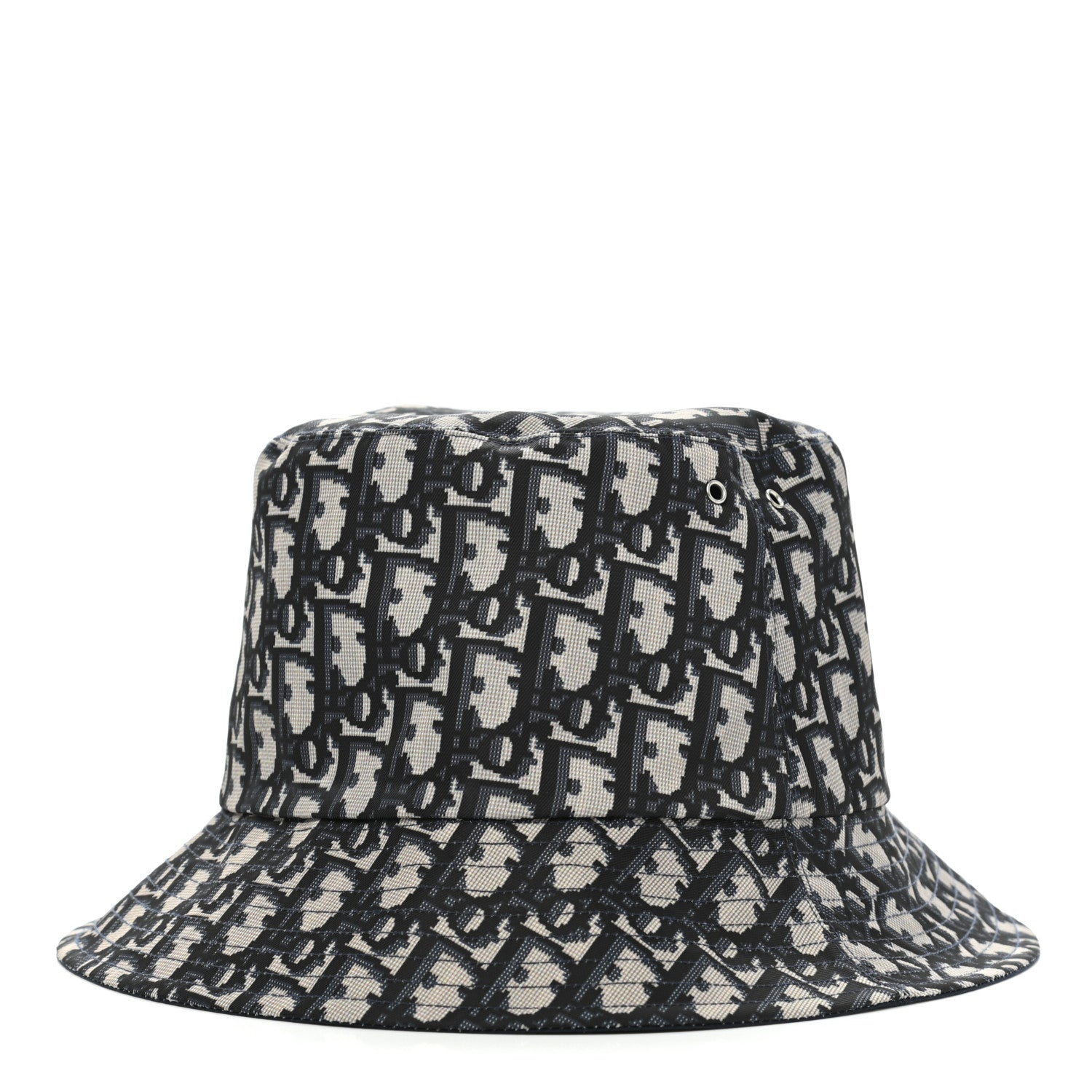 Christian Dior Oblique Reversible Teddy-D Brim Bucket Hat 58 Blue 1 of 15