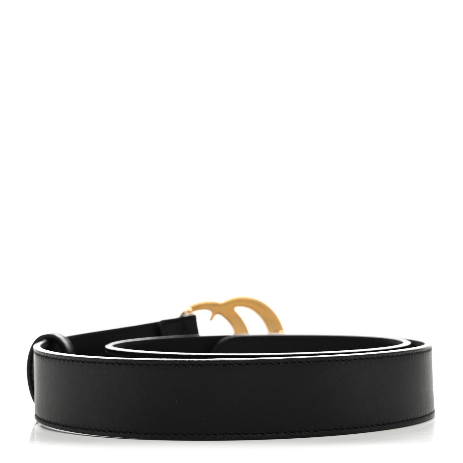 Gucci Calfskin Double G 30mm Belt 80 32 Black 2 of 5