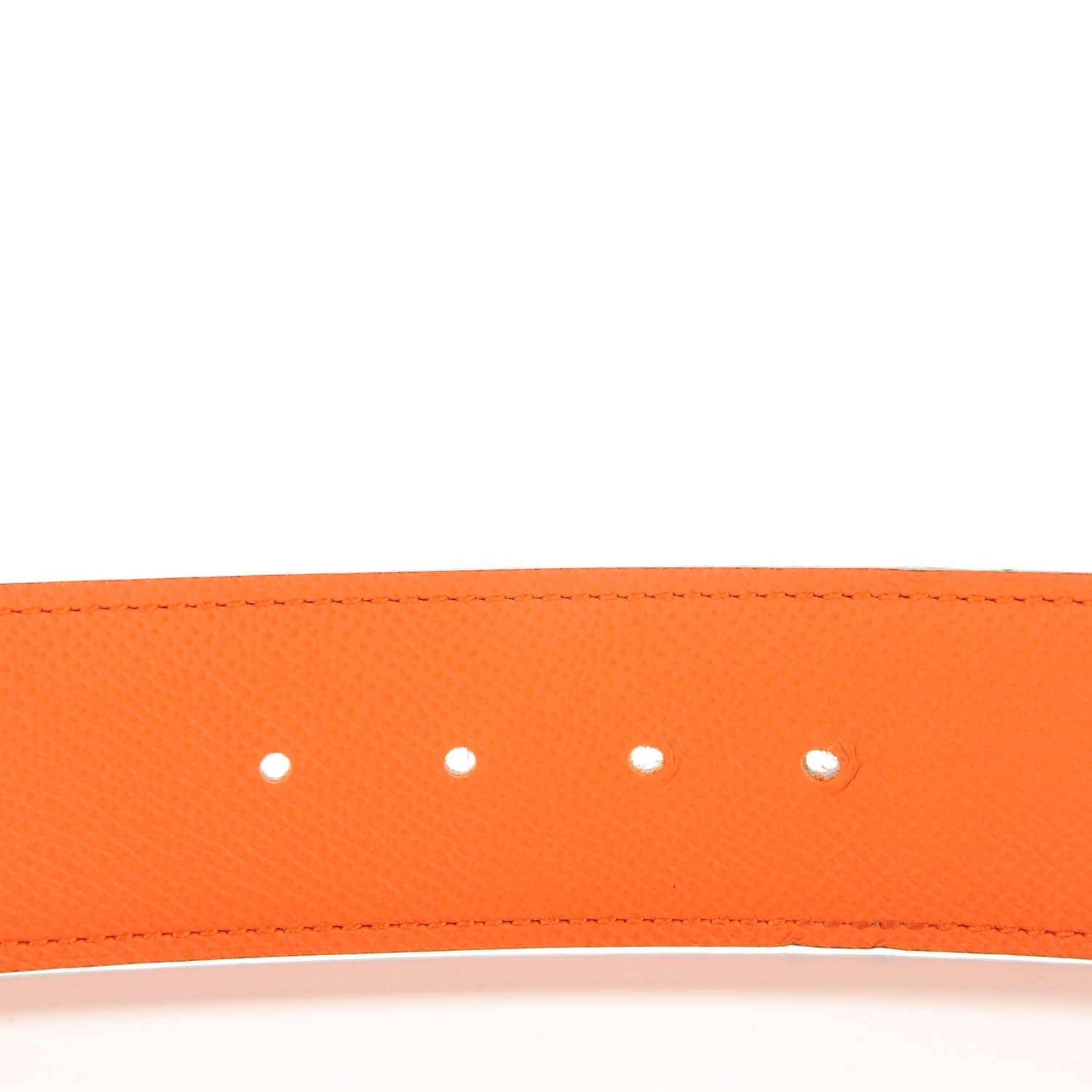 Hermes Epsom Reversible 42mm Belt 85 Gold Orange 3 of 5