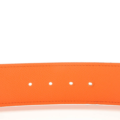 Hermes Epsom Reversible 42mm Belt 85 Gold Orange 3 of 5
