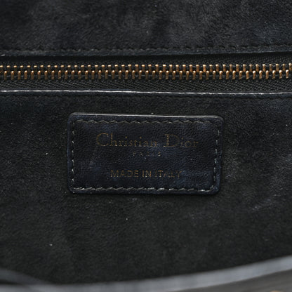 Christian Dior Lambskin Cannage Studded Large Dioraddict Flap Bag Black 6 of 11