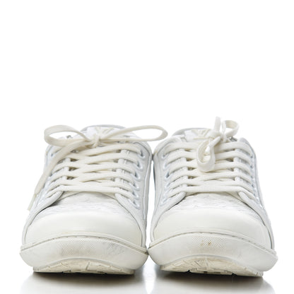 Louis Vuitton Calfskin Embossed Monogram Toucan Sneakers 38 White 2 of 19